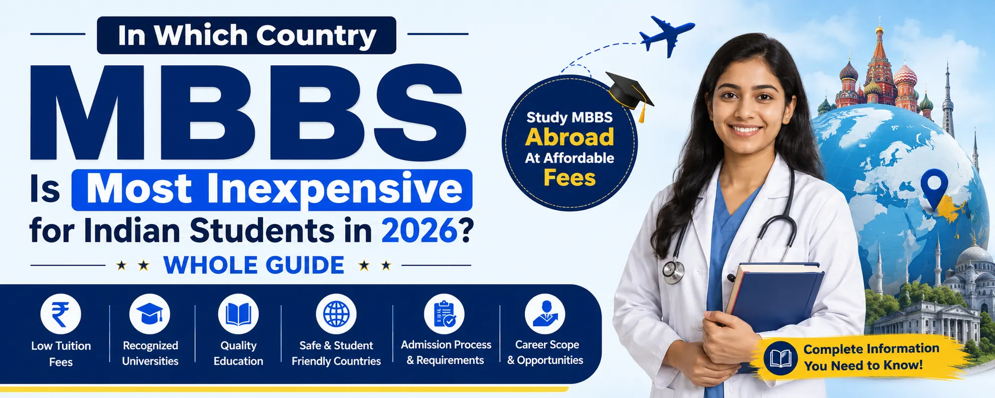 In which country MBBS Is Most Inexpensive for Indian Students in 2026? Whole Guide